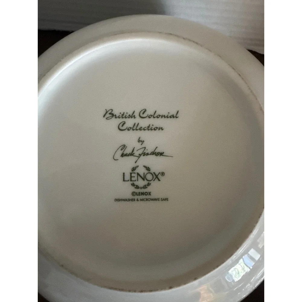 Lenox British Colonial Collection Chuck Fischer Tropical Palm Tree China Bowl